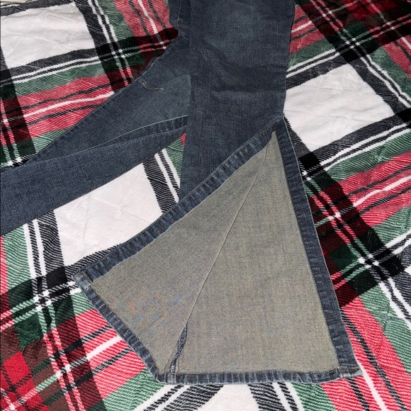 (Vintage) Heart Moon Star Split Hem Flare Jeans, Sz. 10 - Picture 5 of 16